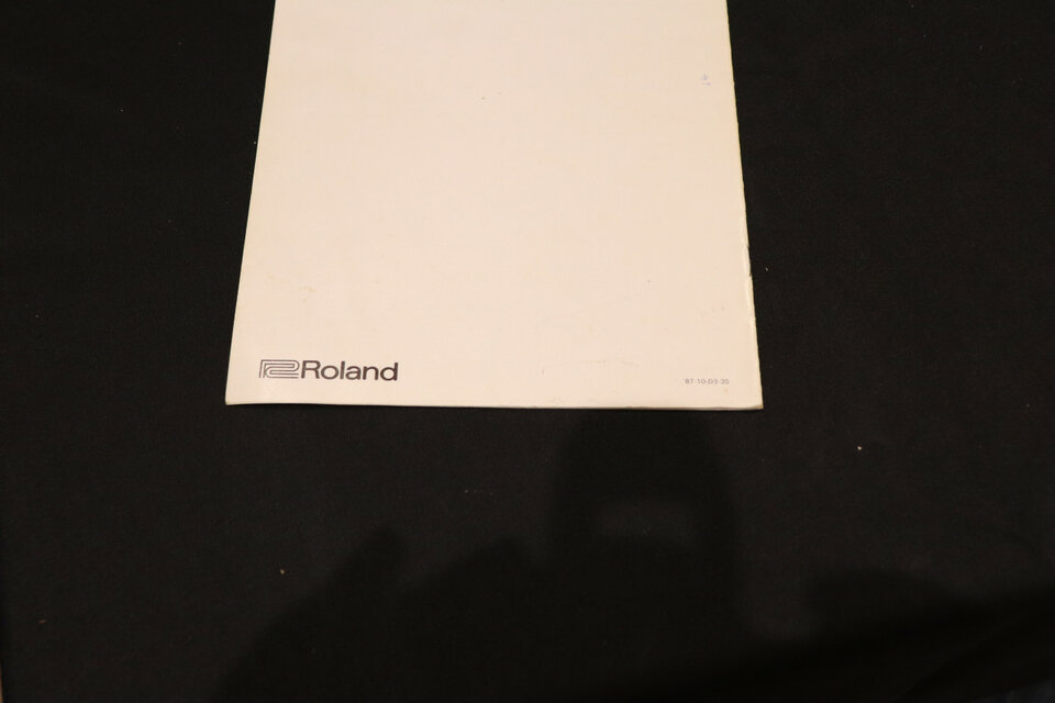 Roland TR-626 Operation Chart Original en buen estado