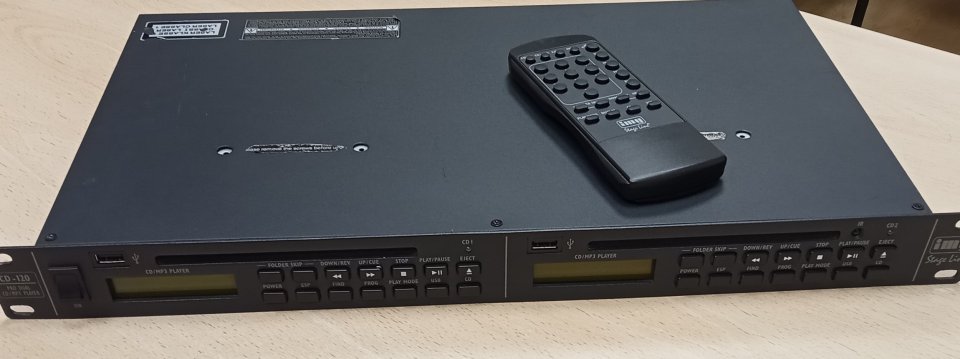 Reproductor doble CD/MP3/USB, Stage Line CD-120