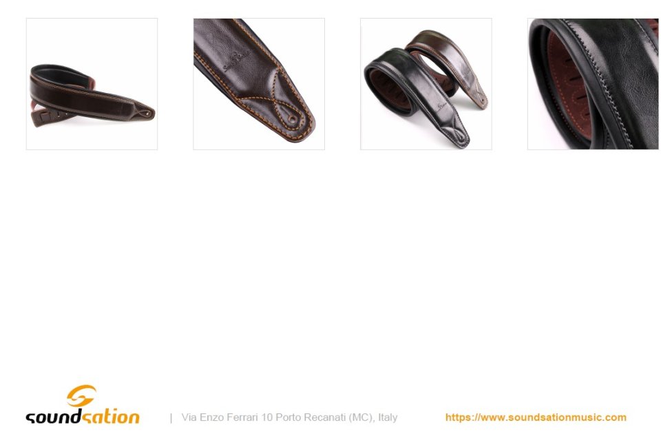 Correa Guitarra/Bajo Cuero Acolchada Sound Station