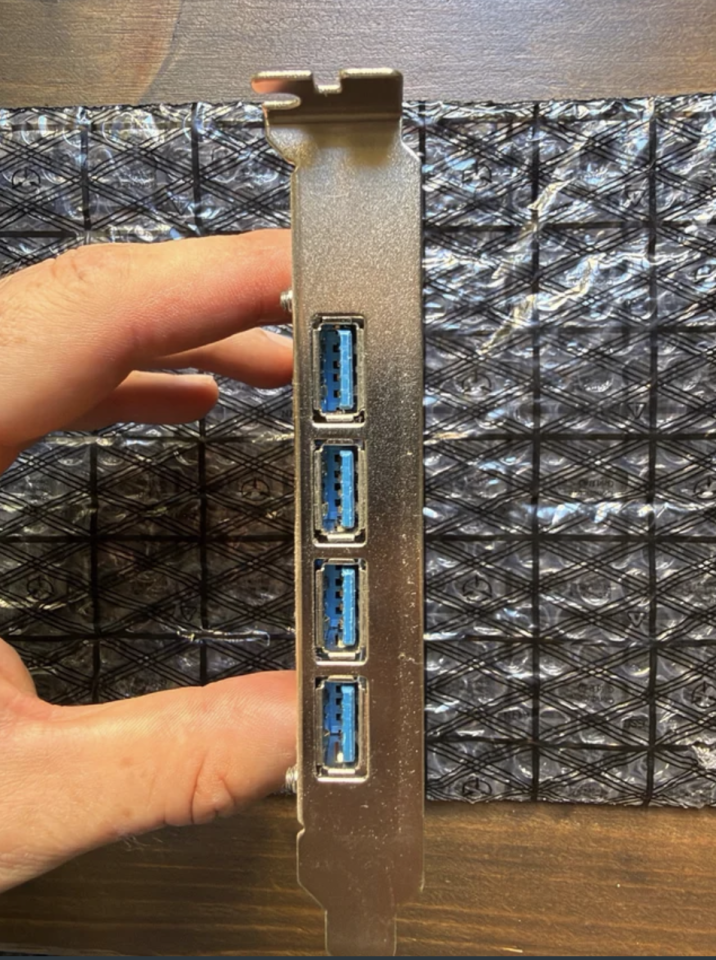 Tarjeta PCI Express Sonnet Allegro USB3-4PM-E con 4 puertos USB-A USB 3.2 Gen 1 / USB 3.0 de 5 Gb/s. de segunda mano · Foto 2 de 2 · Illes Balears · 29 €