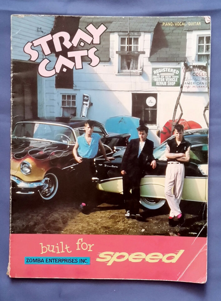 Stray Cats, Built For Speed, Songbook, 1982 libro partituras guitarra