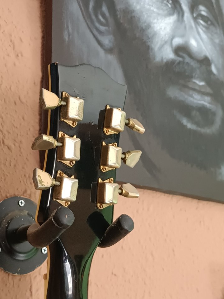 Antoria (Ibanez) Les Paul  1974  Black Beauty   zurda /  zurdo TAMBIEN CAMBIO