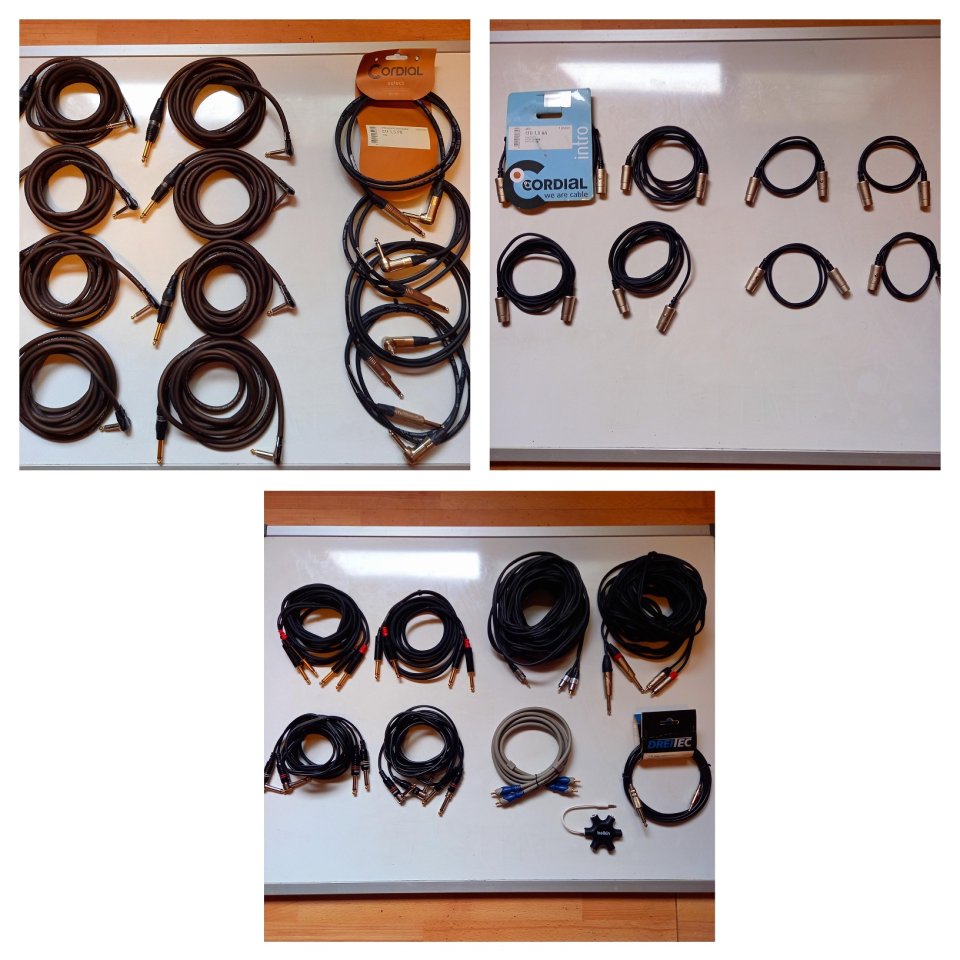 Cables de audio, instrumento, TS, Otros