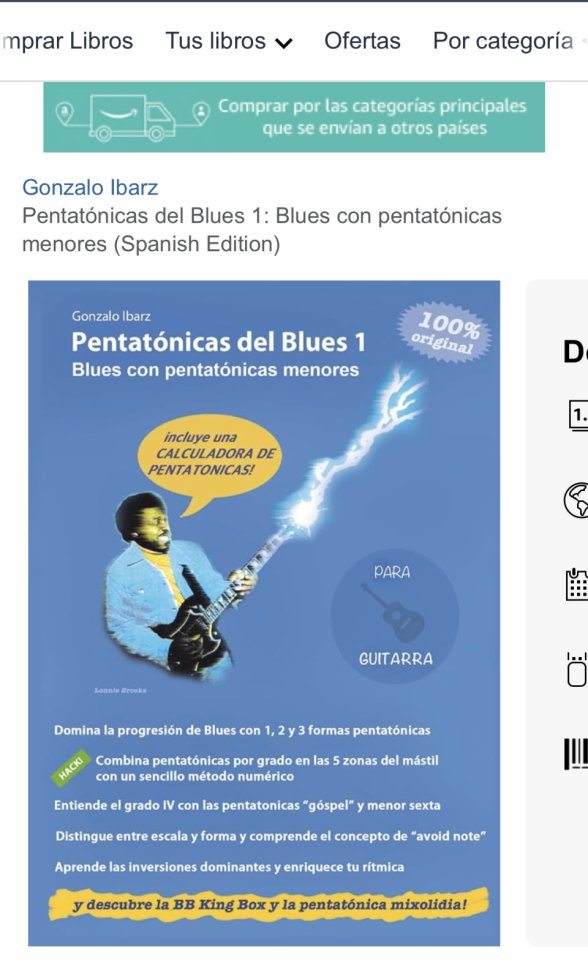 Pentatónicas del Blues- Método de Blues 100% original de segunda mano · Foto 3 de 4 · Almería