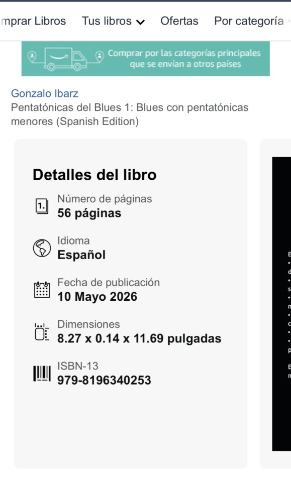 Pentatónicas del Blues- Método de Blues 100% original de segunda mano · Foto 4 de 4 · Almería