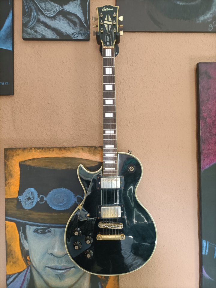 Antoria (Ibanez) Les Paul  1974  Black Beauty   zurda /  zurdo TAMBIEN CAMBIO
