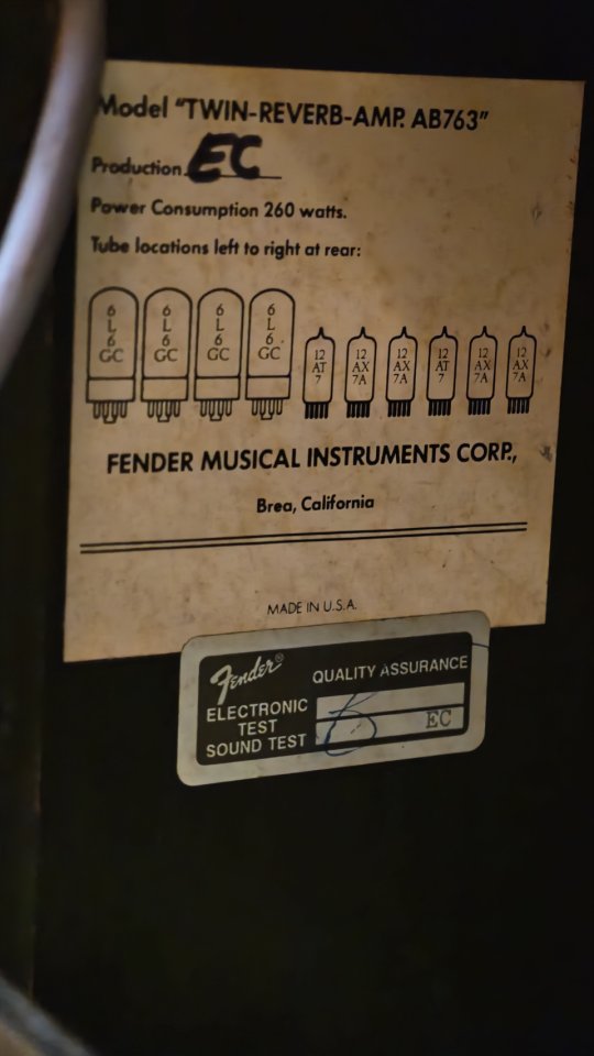 Fender Twin reverb de segunda mano · Foto 4 de 4 · Valencia · 950 €