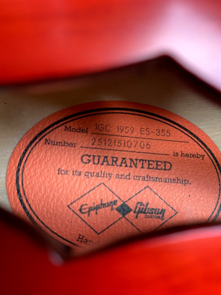 Epiphone ES-355 Inspired by Gibson Custom Shop de segunda mano · Foto 6 de 10 · Barcelona · 990 €