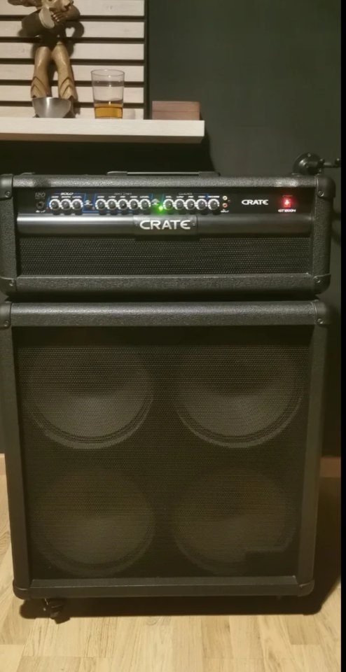 Amplificador guitarra Crate GT1200H pantalla+cabez