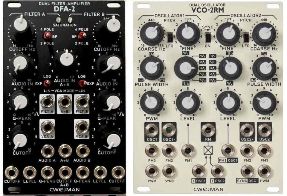 Cwejman DFA-2 Dual Filter y Cwejman VCO-2RM Dual Oscillator de segunda mano · Bizkaia · 905 €