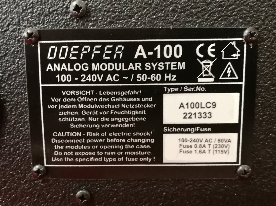 Doepfer A-100LC9v Low Cost Case VE