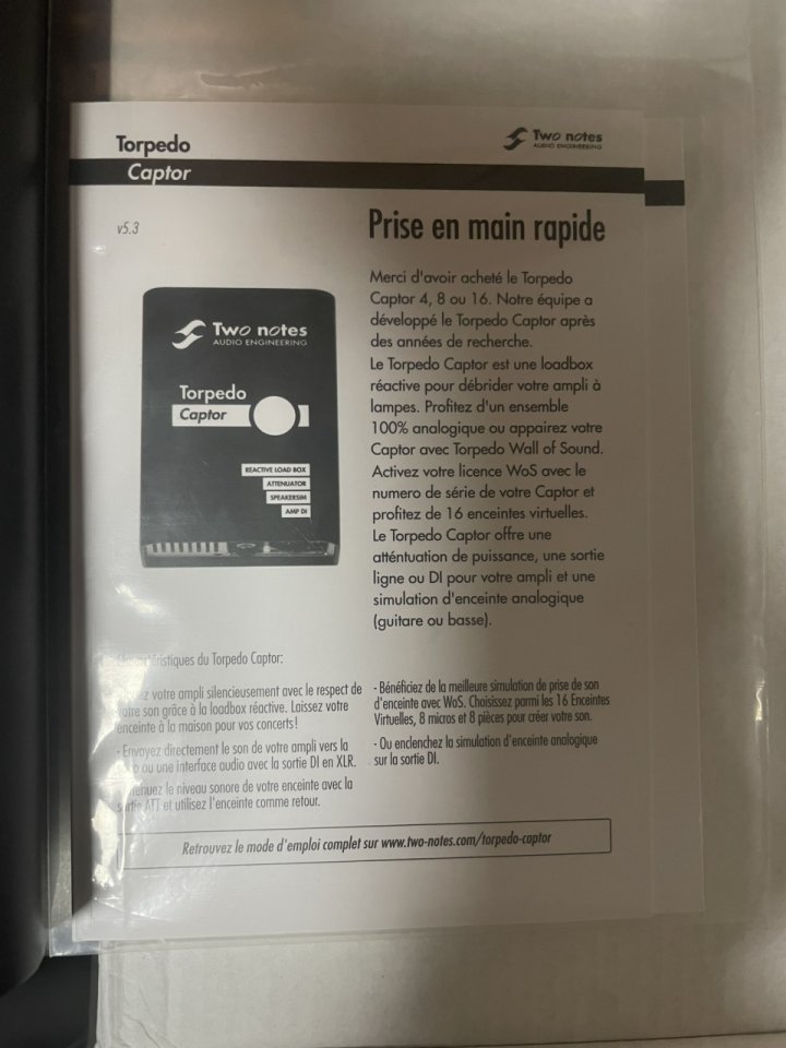 Two Notes Torpedo Captor 16