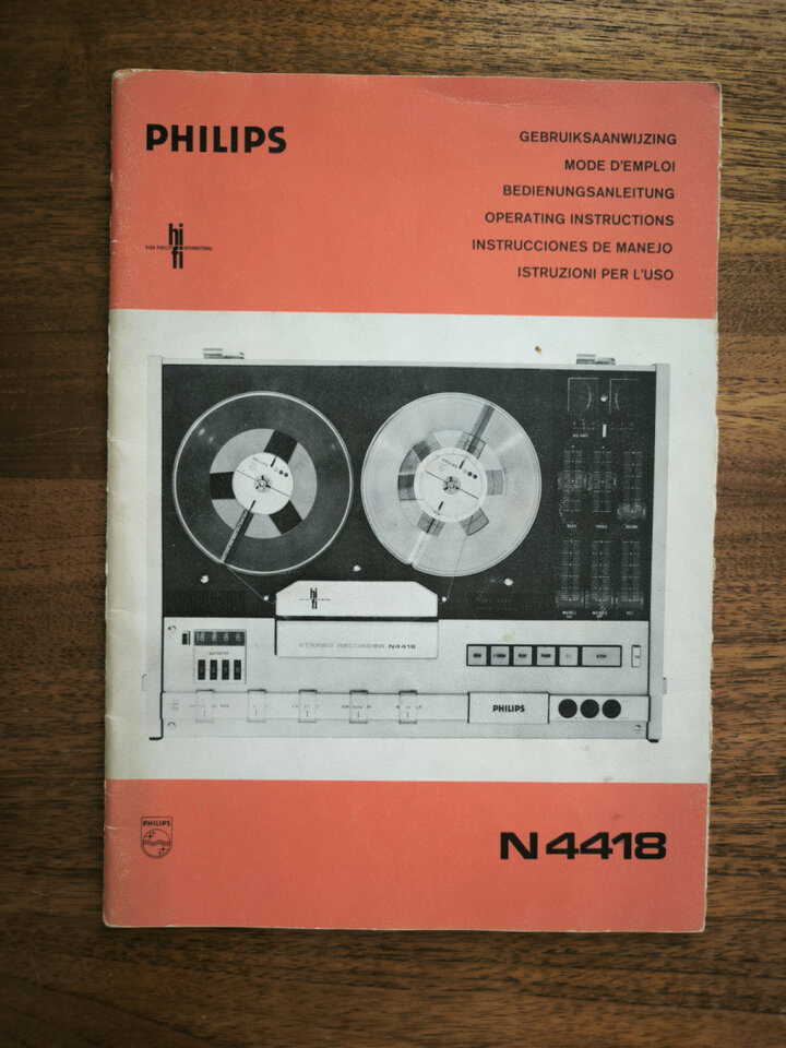 Grabadora Philips N4418 manual de usuario
