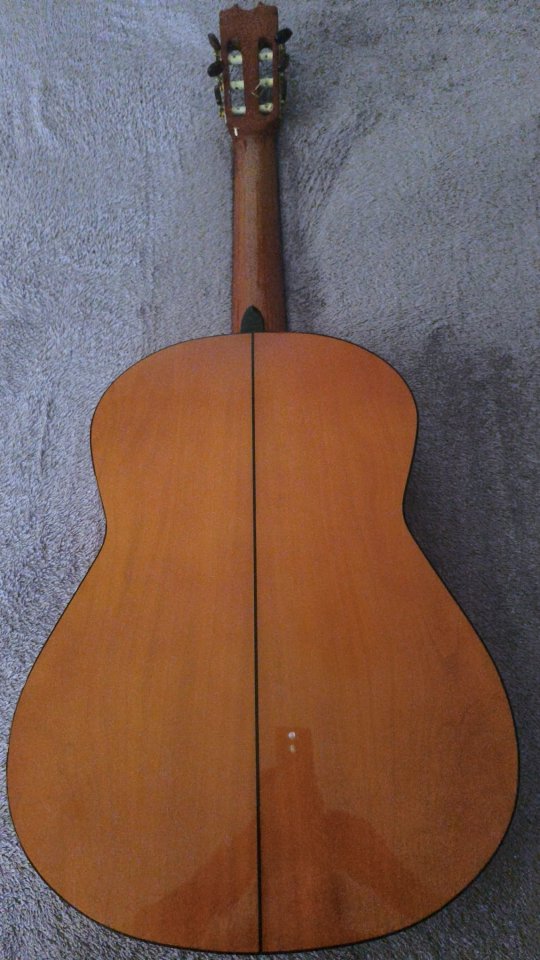 Guitarra flamenca CONDE ATOCHA Modelo CIPRÉS Rosas Azules