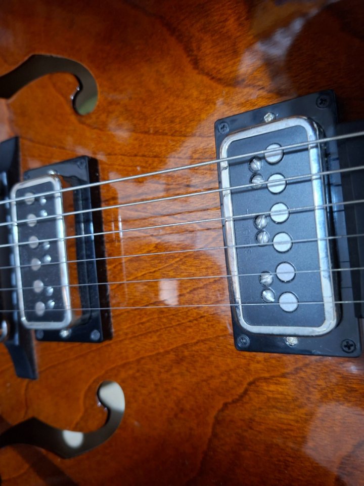 Godin 5th Avenue Uptown T-Armond (Havana Burst) - ¡Estado Impecable! de segunda mano · Foto 8 de 9 · Cádiz · 1300 €