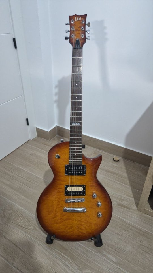ESP LTD EC-100QM – Muy cuidada + Gibson 500T de segunda mano · Foto 1 de 5 · Badajoz · 320 €