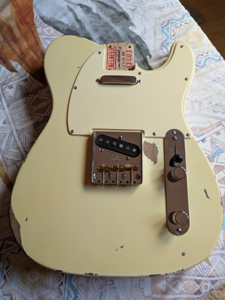 Kit cuerpo telecaster RebelRelic + pastilla boutique hepcat + electrónica de segunda mano · Foto 1 de 5 · Madrid · 450 €