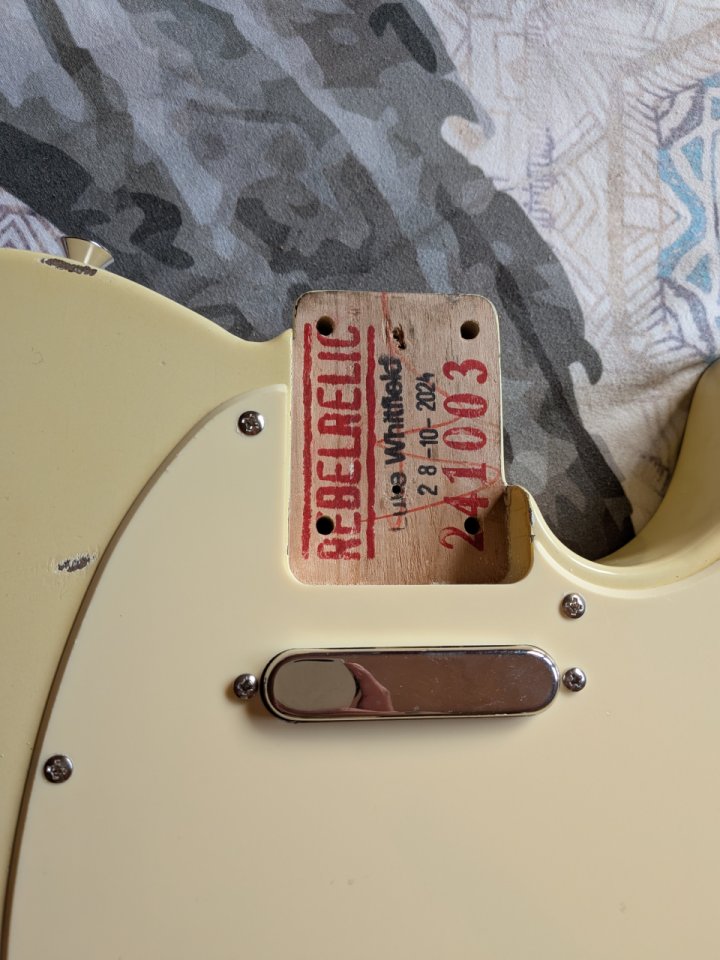 Kit cuerpo telecaster RebelRelic + pastilla boutique hepcat + electrónica de segunda mano · Foto 3 de 5 · Madrid · 450 €