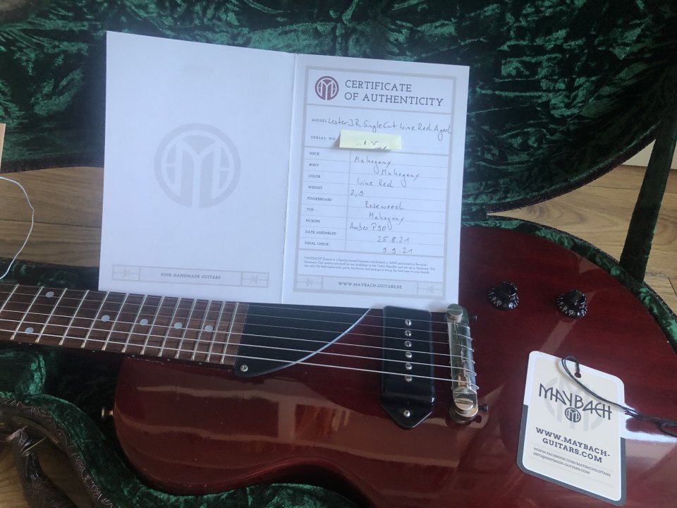 REBAJA Maybach Lester JR Single Cut Wine Red Aged - PVP: 2200€