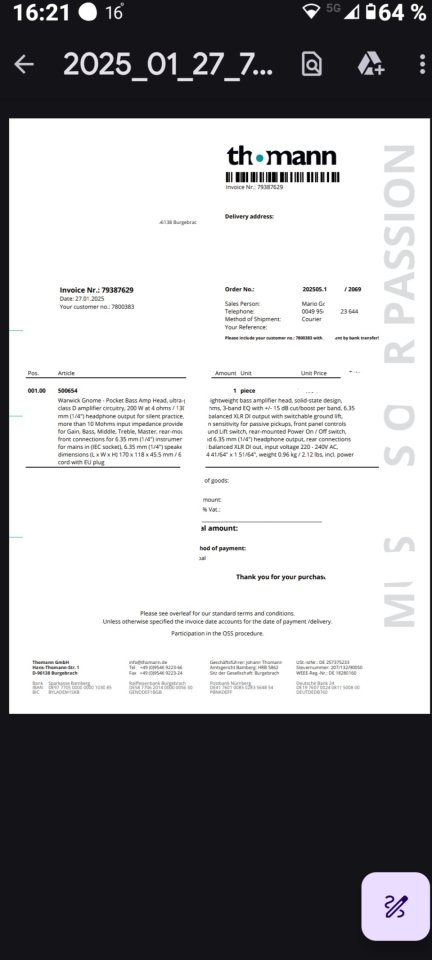 Bafle Marshall con altavoz Eminence+ampli Warwick+flight case/base ampli