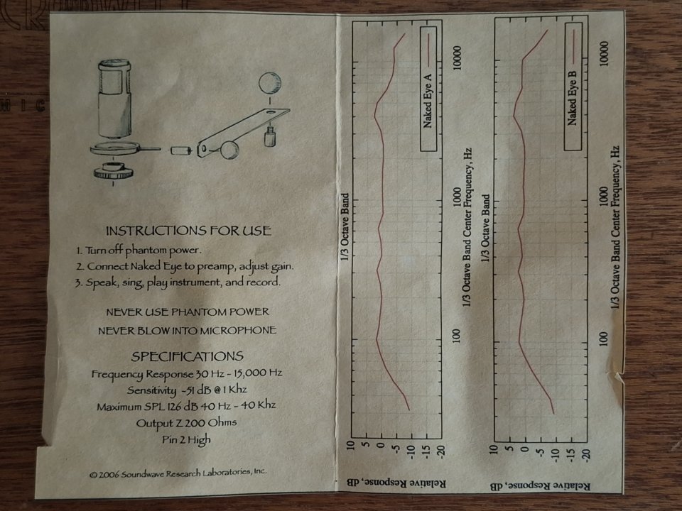 Crowley&Tripp Naked Eye, micro de cinta