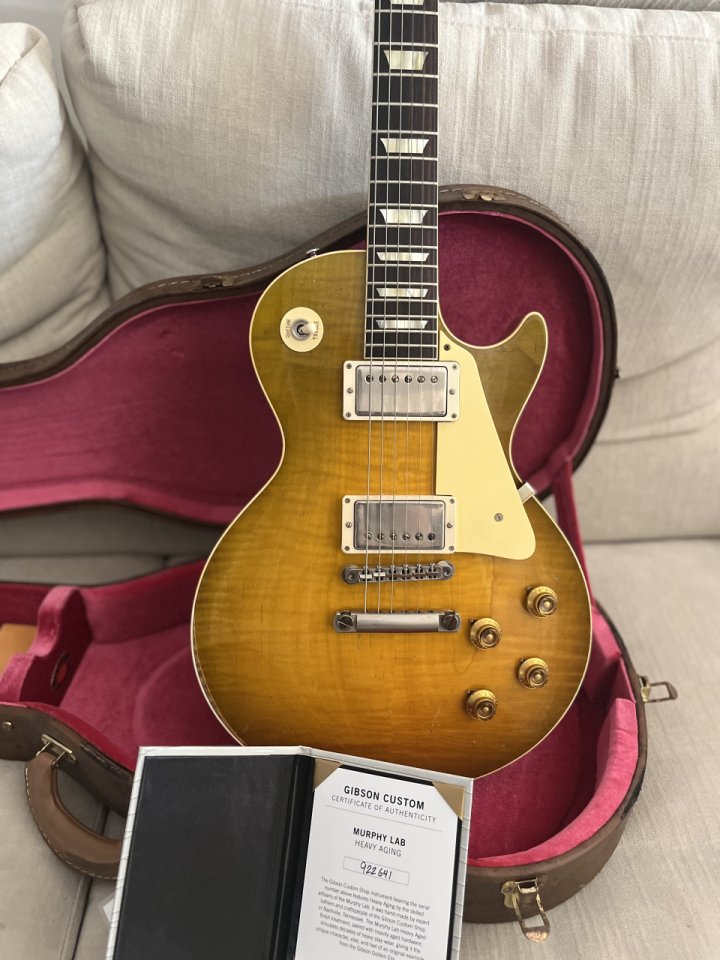 Gibson Les Paul 59 Standard Reissue Murphy Lab Heavy Aged Green Lemon Fade