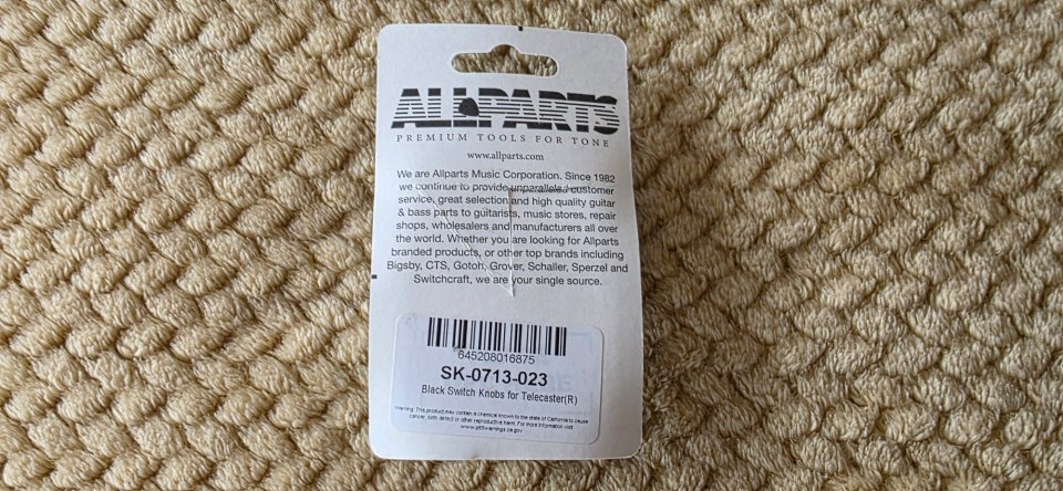 Selector CRL Telecaster/ Strat + Perillas + Muelles caucho de segunda mano · Foto 5 de 6 · Asturias · 25 €
