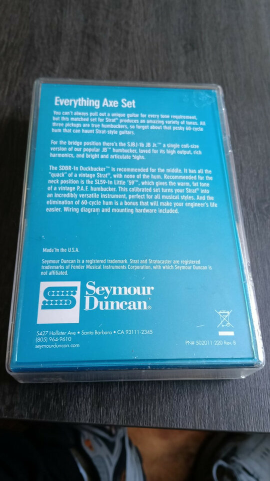 Seymour Duncan 'Everything Axe' Set