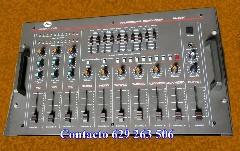 MESA DE MEZCLAS PARA DJ