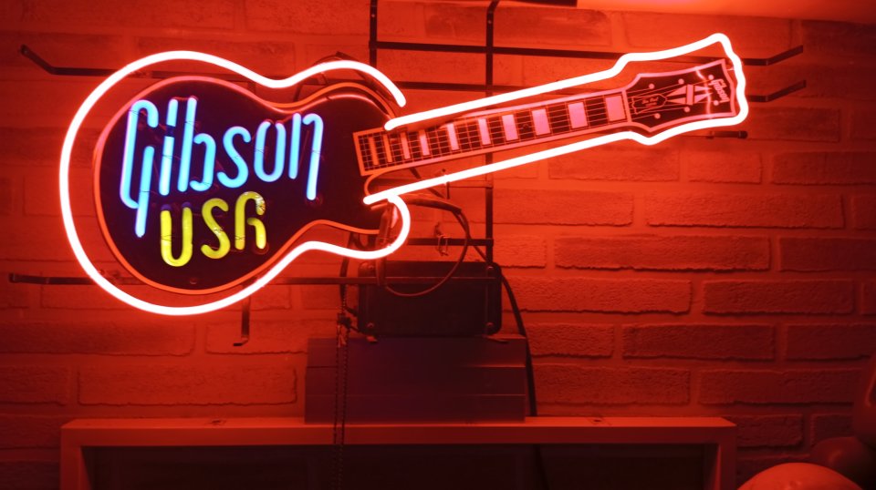 Neon luminoso Gibson original 90s