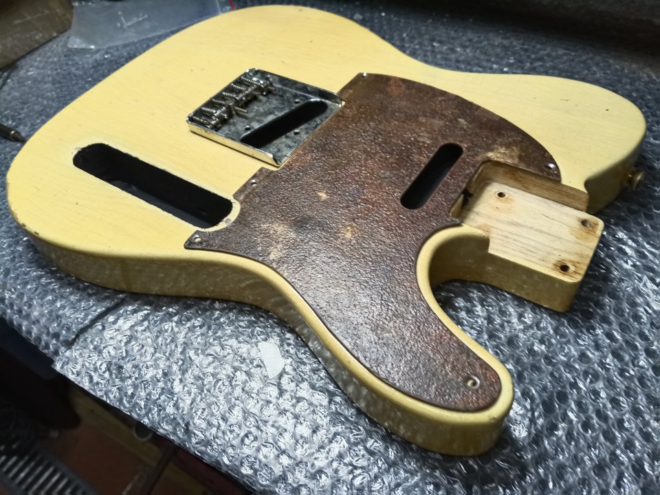 Hosco Telecaster 50s Body relic blonde- 2 Piece Swamp ash . ,MADE IN JAPAN.