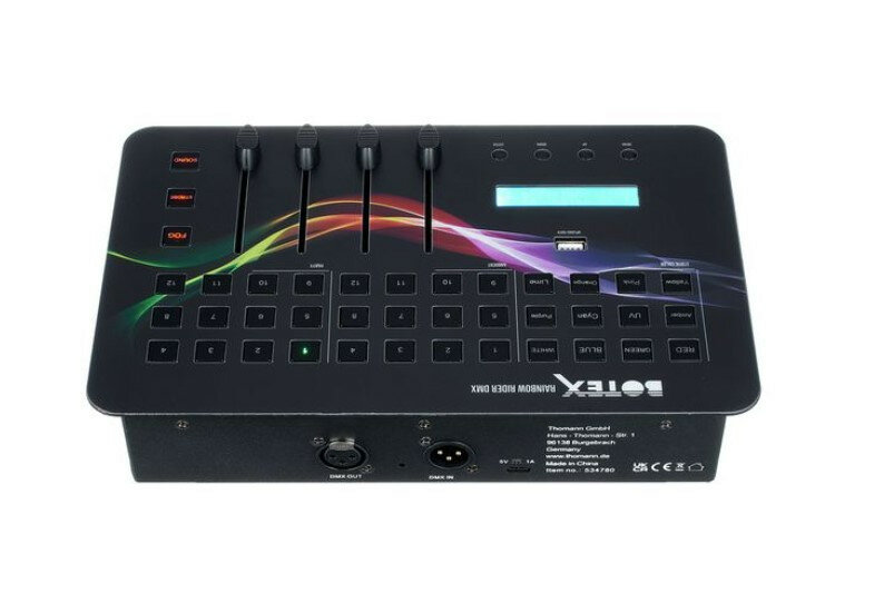 Mesa consola luces preprogramada DMX Botex Rainbow Rider + estuche DJ grupo de segunda mano · Foto 3 de 8 · Lugo · 175 €