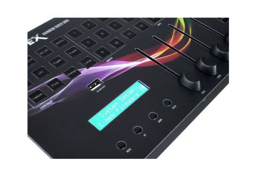 Mesa consola luces preprogramada DMX Botex Rainbow Rider + estuche DJ grupo de segunda mano · Foto 4 de 8 · Lugo · 175 €