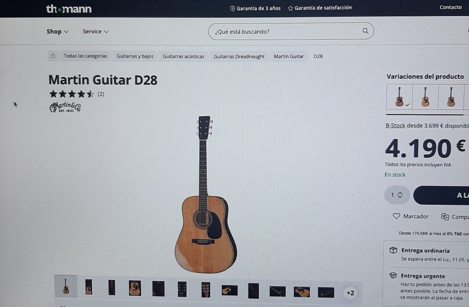 MARTIN D28 de segunda mano · Foto 10 de 10 · Murcia · 2800 €