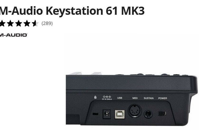 MASTER.KEY..M.AUDIO 61-MK3.. practicamente NUEVO  , sin usar.Comprado en Thomann 2021