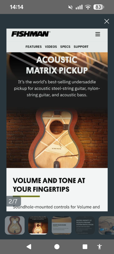 Fishman Matrix Infinity VT