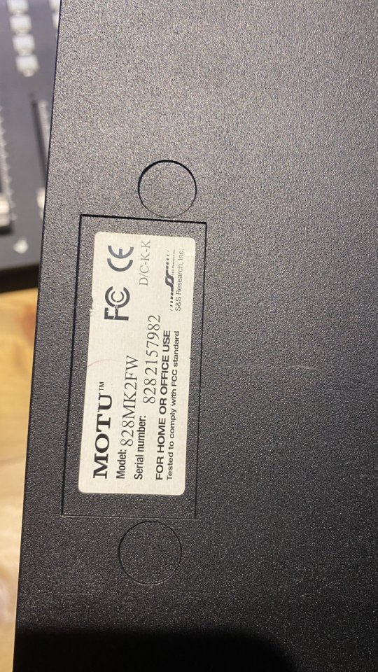 MOTU 828 MK2 Firewire Interface de audio