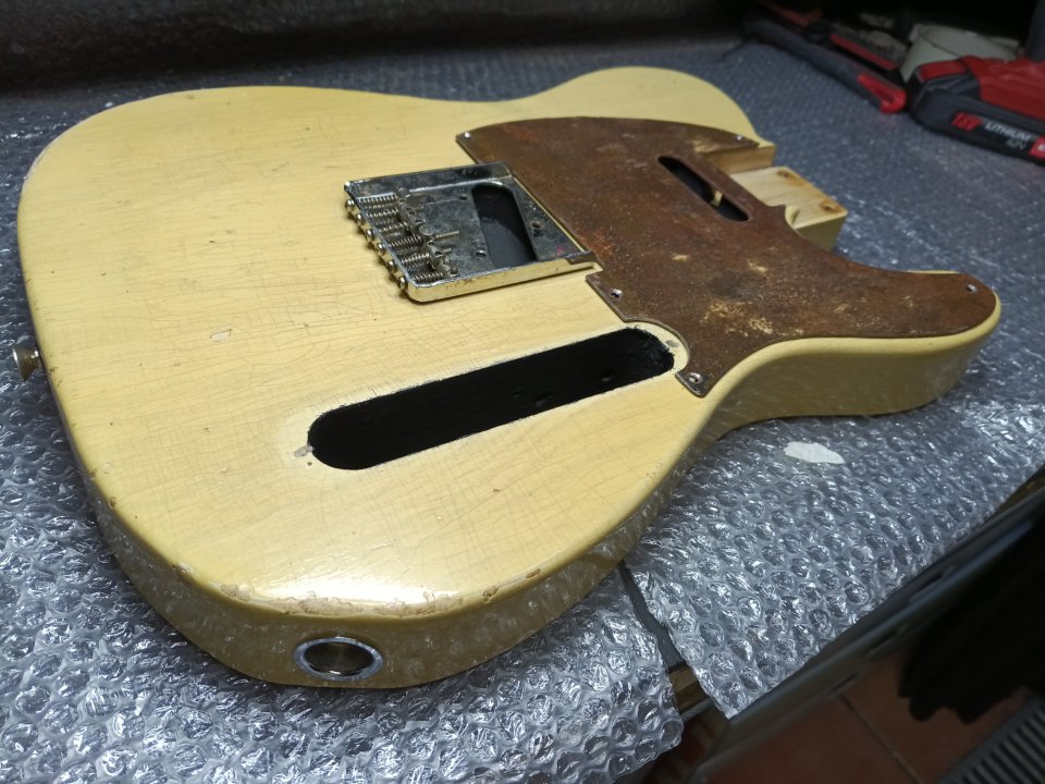 Hosco Telecaster 50s Body relic blonde- 2 Piece Swamp ash . ,MADE IN JAPAN.