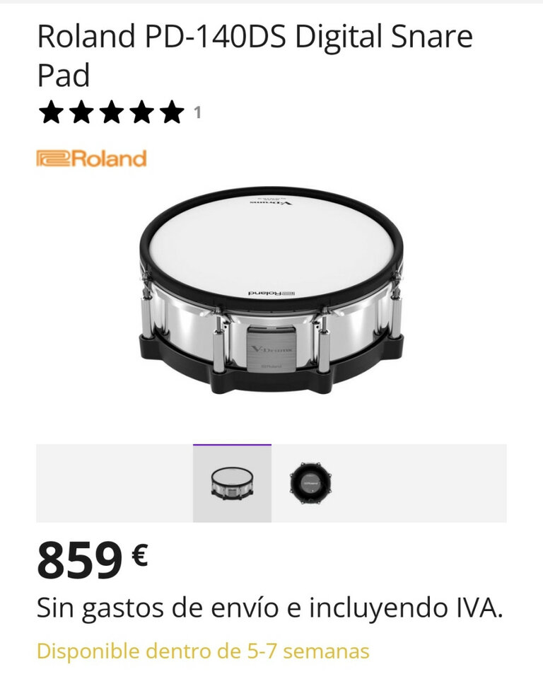 Roland PD 140 DS Caja Digital A ESTRENAR/GARANTIA