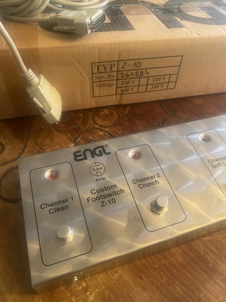 Pedalera ENGL footswitch Z10. Madrid.