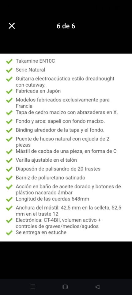 Guitarra Takamine En 10c