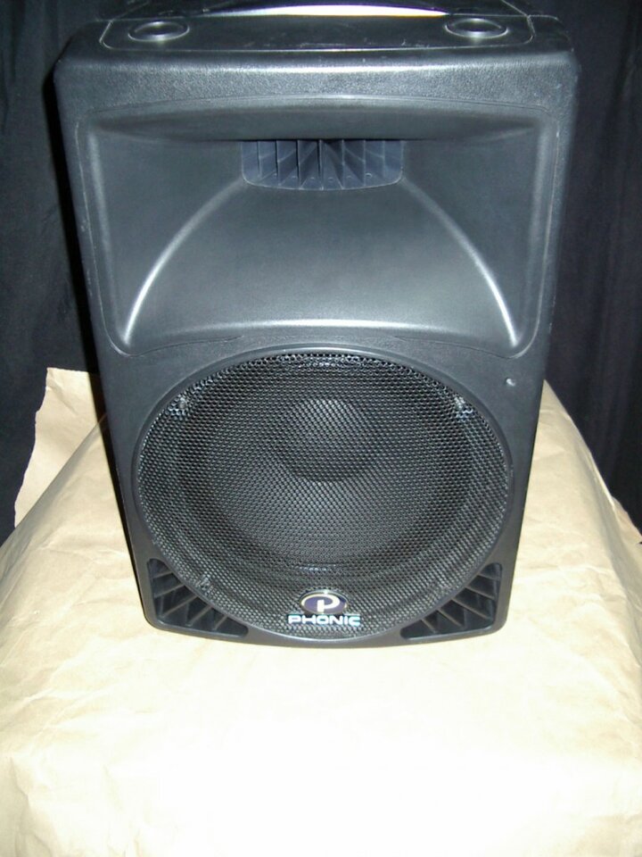 Monitor-cuña Phonic PA450 con funda y trípode