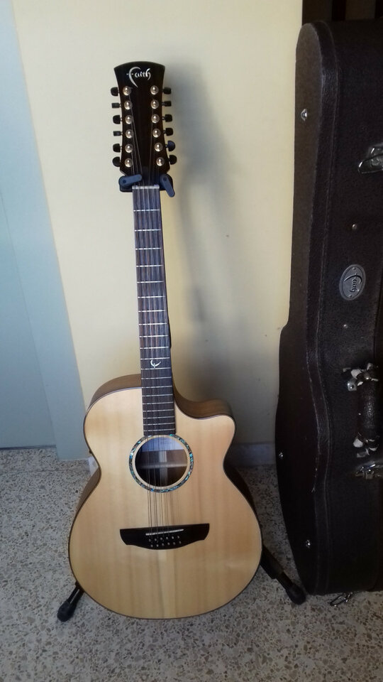 Guitarra electro acústica 12 cuerdas Faith Trembesi FV12TB-ENVÍO INCLUIDO