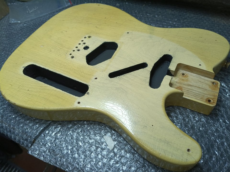 Hosco Telecaster 50s Body relic blonde- 2 Piece Swamp ash . ,MADE IN JAPAN.