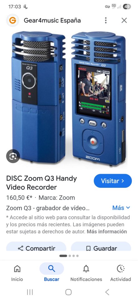 Grabadora Zoom Q3 Handy Video Recorder de segunda mano · Foto 4 de 6 · Madrid · 70 €