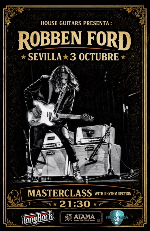 Masterclass y show Robben Ford de segunda mano · Sevilla