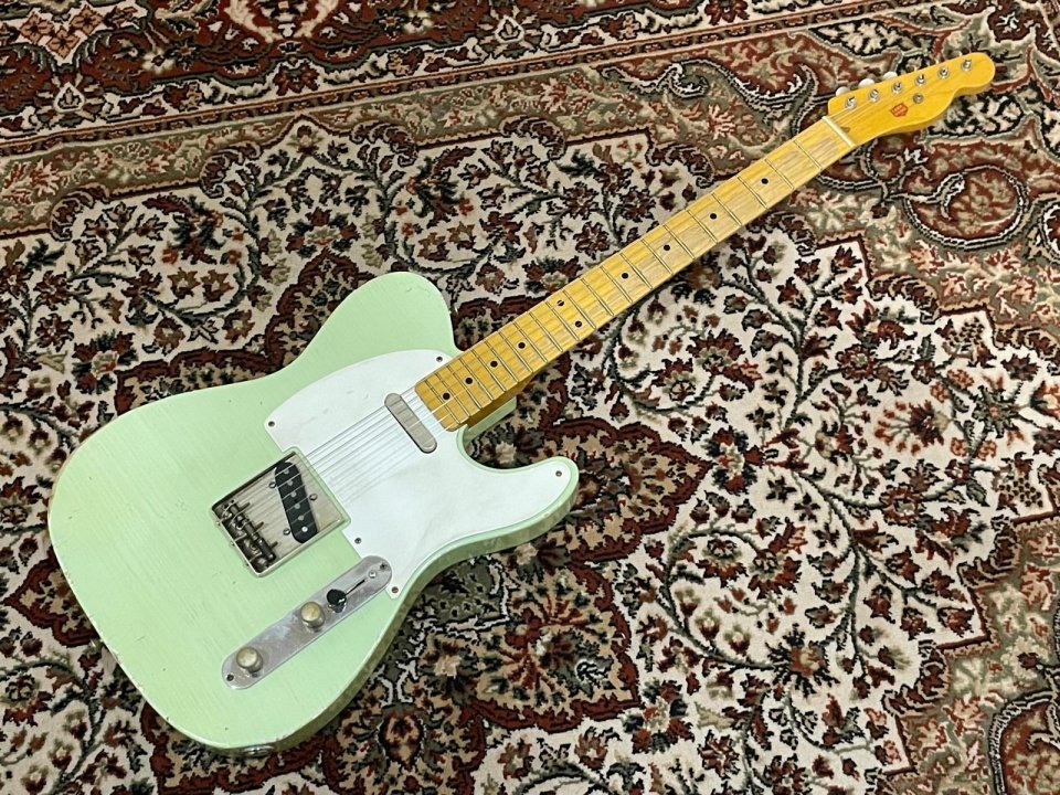 Telecaster MJT Custom Build 2014 (Surf Green / Nitro Relic) + Porter Pickups + Estuche Tweed de segunda mano · Foto 1 de 10 · Bizkaia · 1650 €