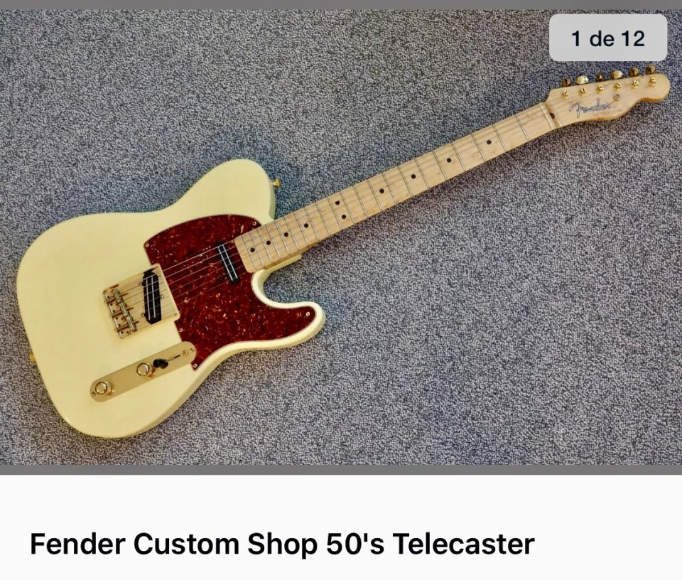 Fender Telecaster Custom Shop NOS 50's; Año 2000 de segunda mano · Foto 5 de 10 · Córdoba · 3900 €