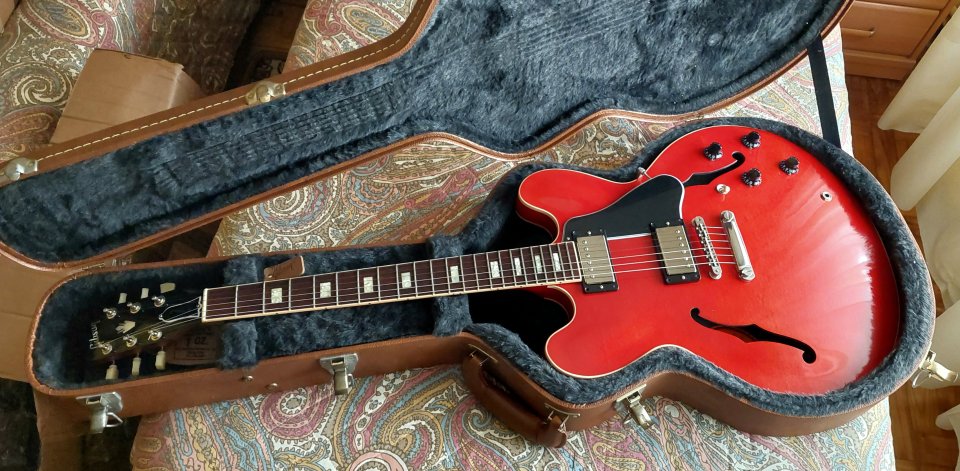 Gibson Memphis ES-335 Block Reissue Cherry [2015] por Telecaster CS