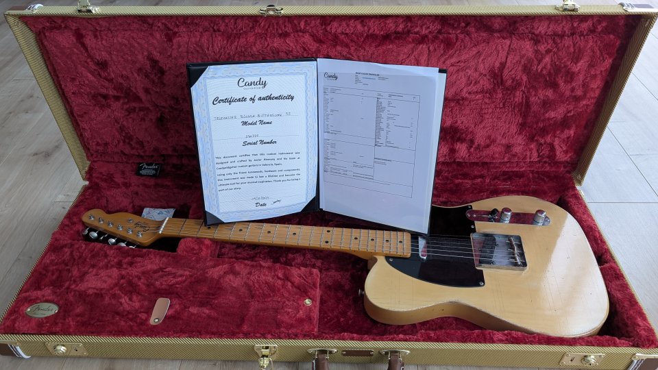 Candy Old Guitars Telecaster Blonde Butterscotch 52